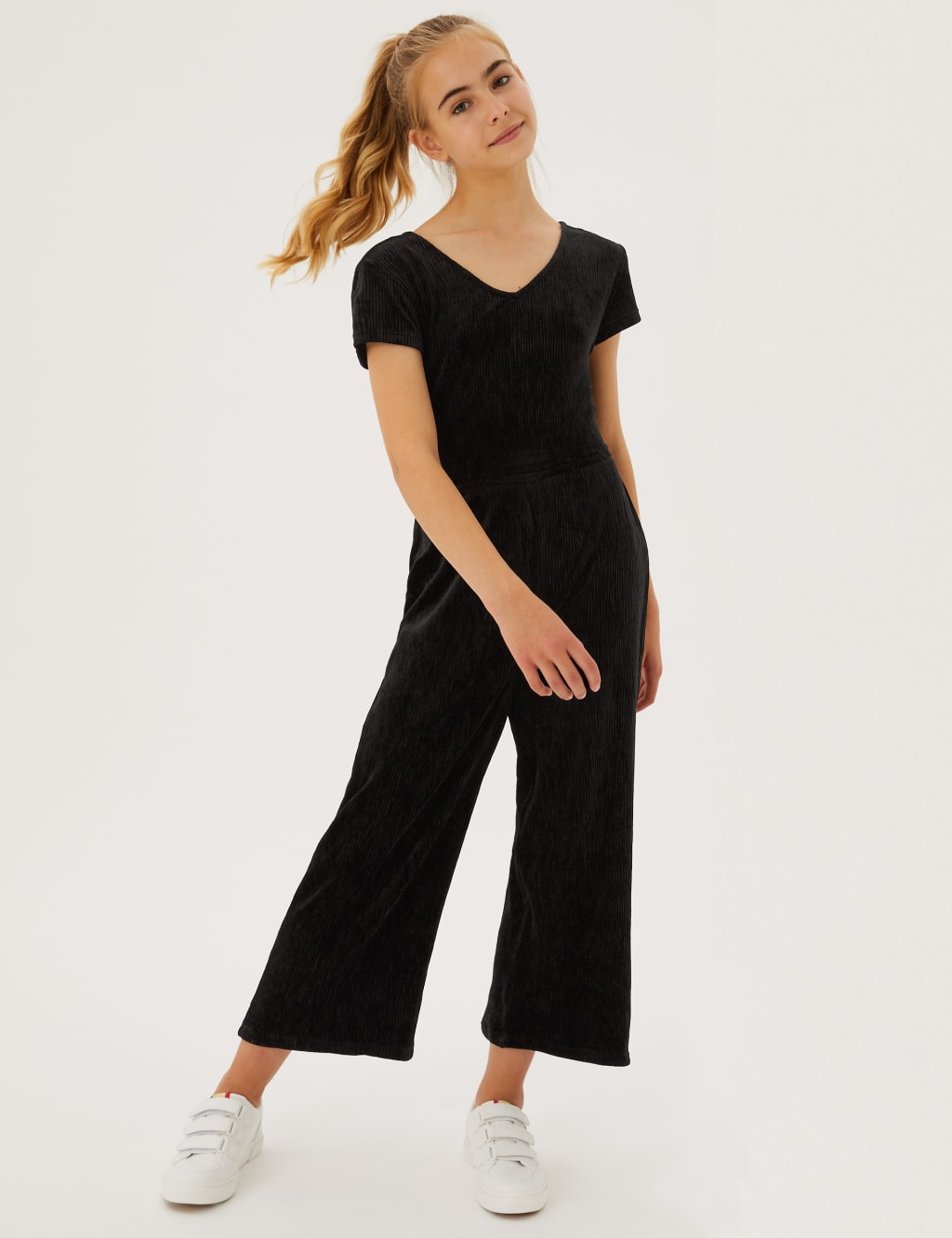 Marks and spencer velvet jumpsuit discount