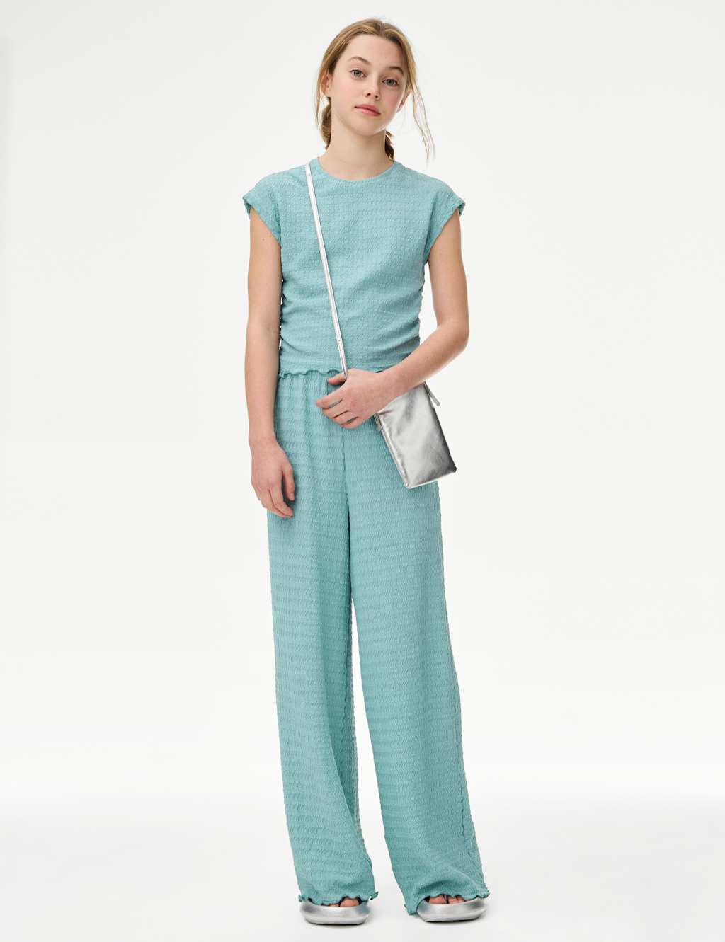 2pc Textured Top and Trousers Outfit (6-16 Yrs) 3 of 5