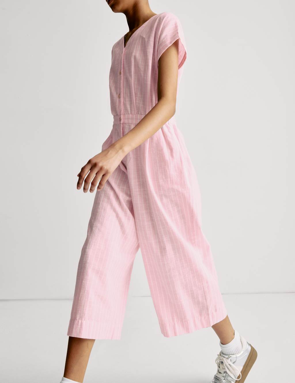 Pure Cotton Striped Jumpsuit (6-16 Yrs) 4 of 4