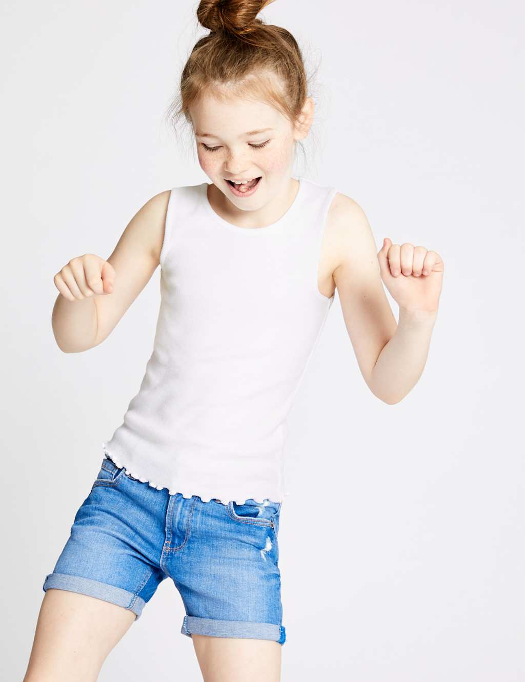 3 Pack Cotton Vests with Stretch (3-16 Years) 5 of 6
