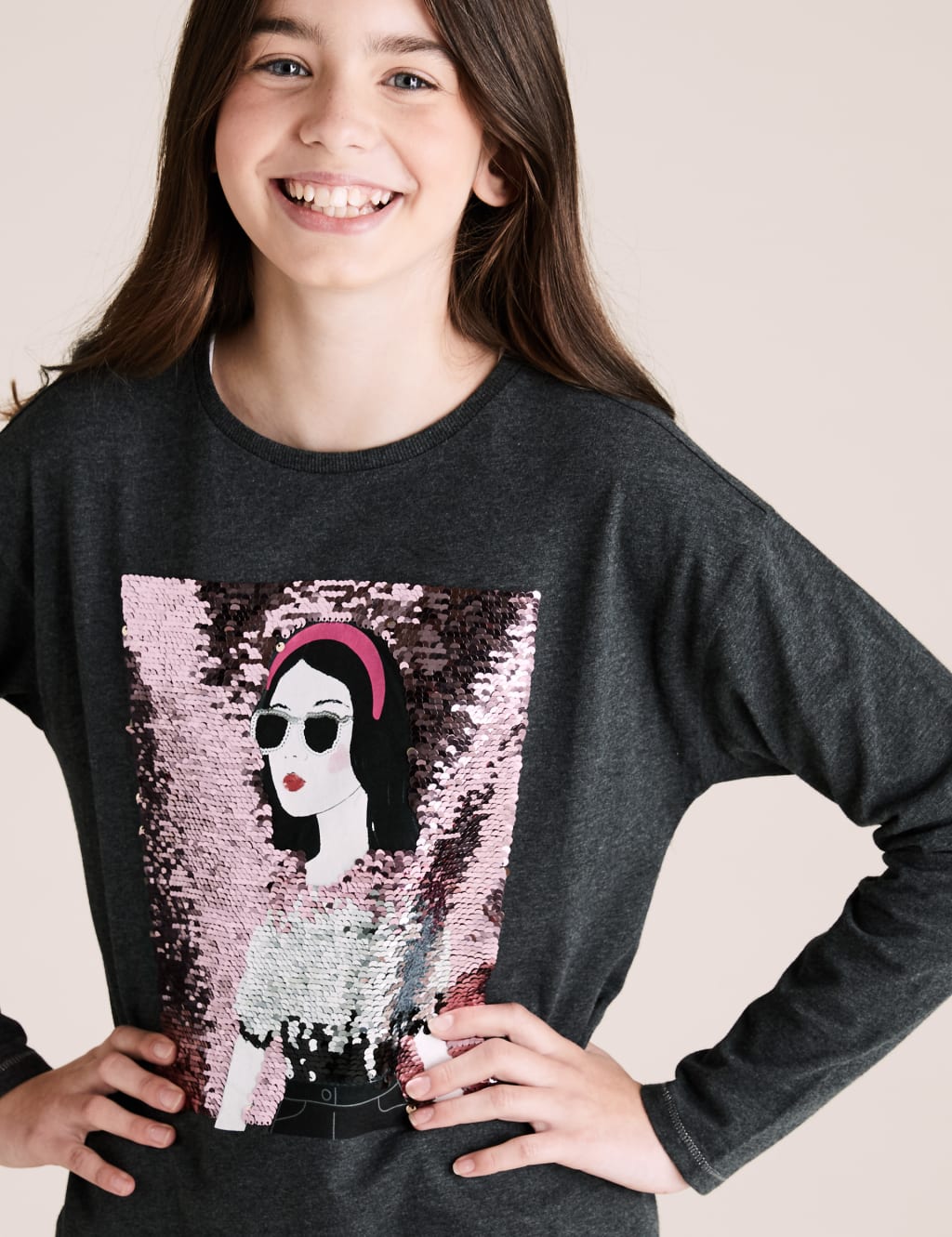Reversible sequin top girl outlet