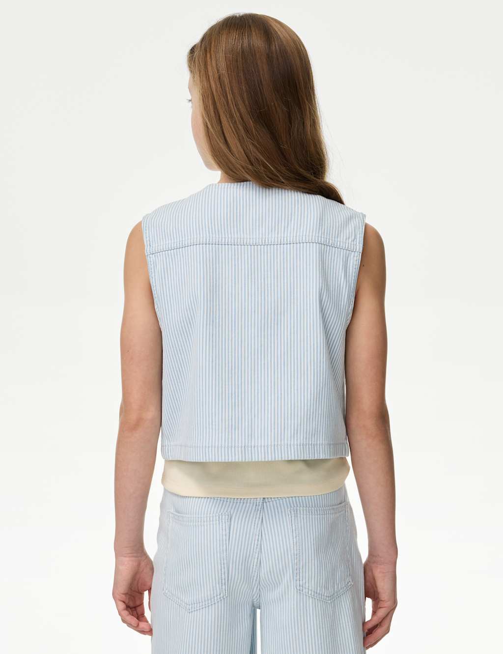 Denim Striped Waistcoat (6-16 Yrs) 4 of 5