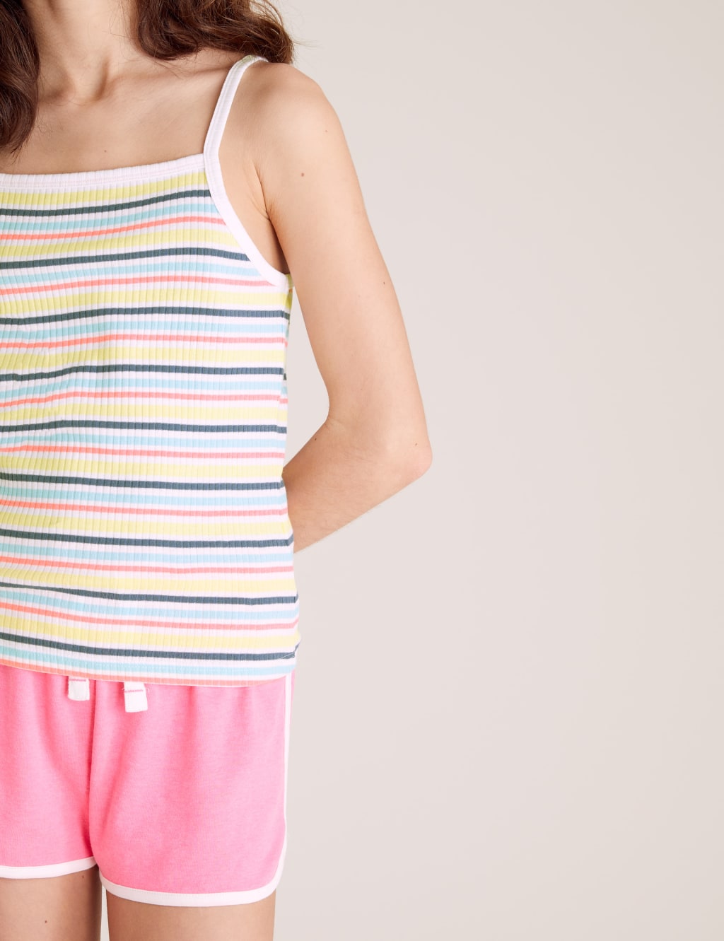 Organic Cotton Striped Ribbed Vest (6-16 Yrs) 3 of 4