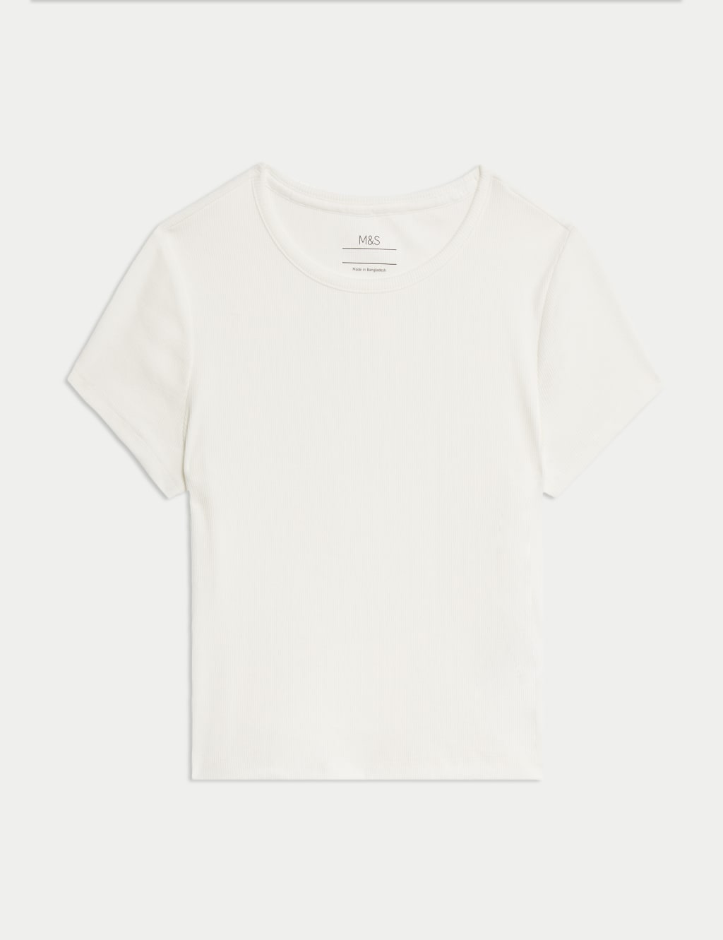 Cotton Rich Ribbed T-Shirt (2-16 Yrs) 2 of 5