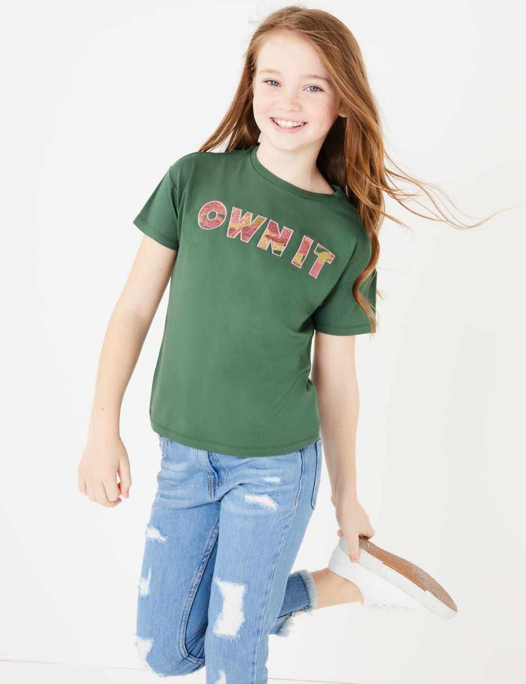 Own It Slogan T-Shirt (6-16 Years) 1 of 4