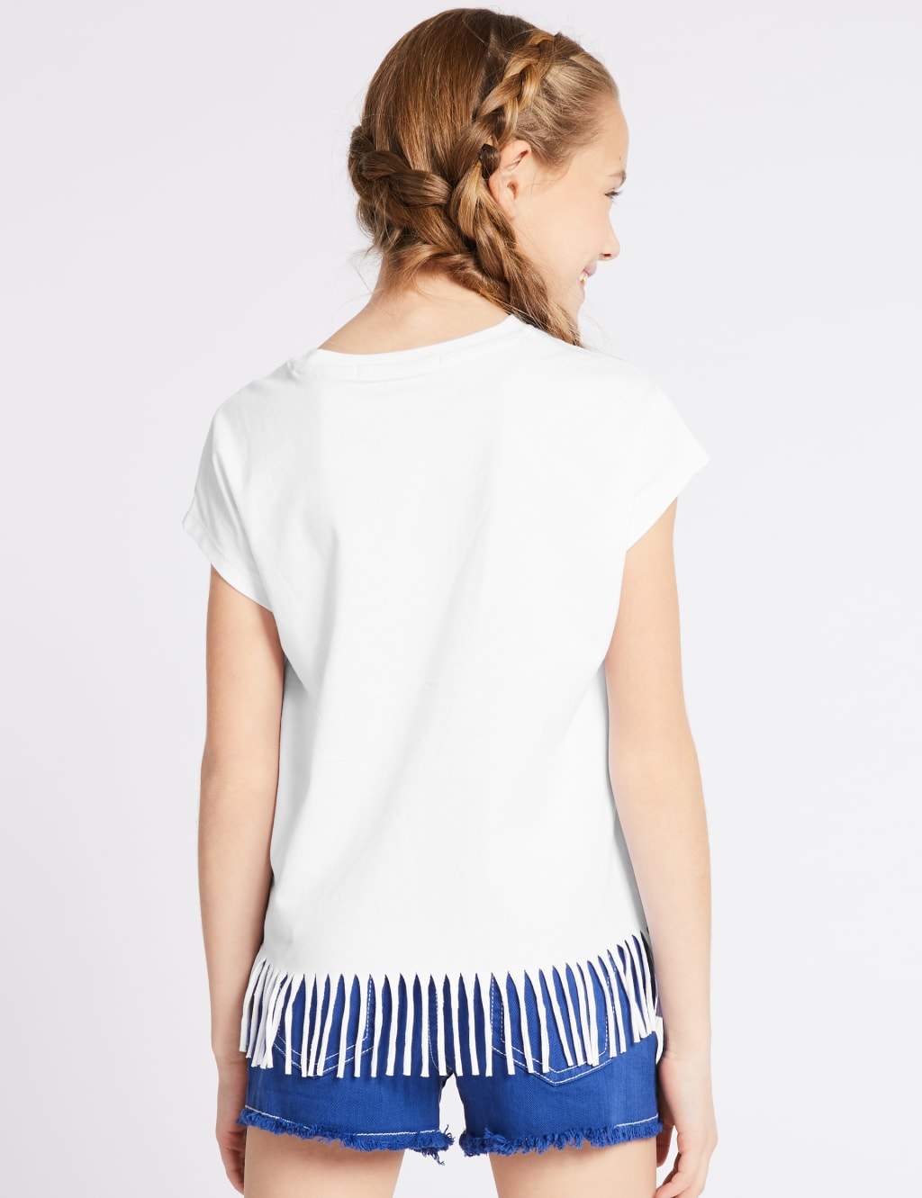 Beach Vibes Sequin T-Shirt with Fringing (3-16 Years) 3 of 3