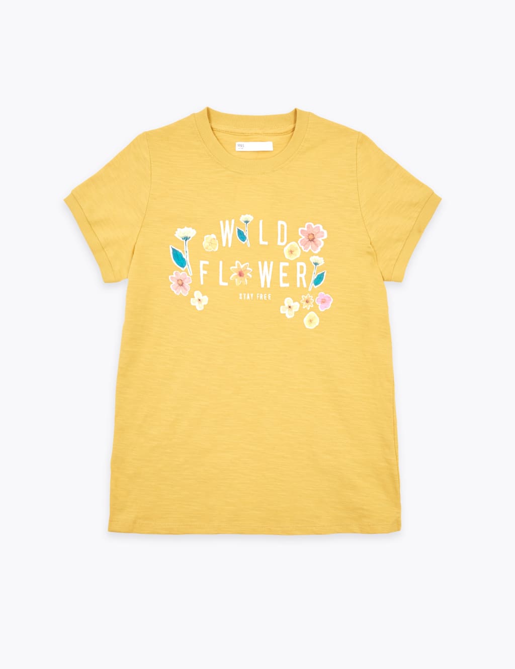 Cotton Wild Flower Slogan T-Shirt (6-16 Yrs) 2 of 4