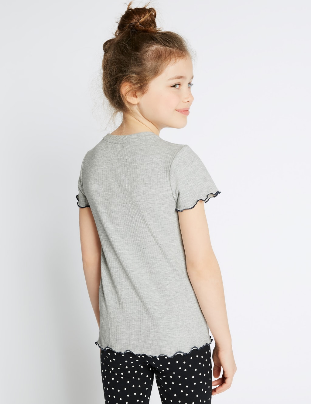 Tres Bien Slogan Ribbed T-Shirt (3-16 Years) 3 of 3