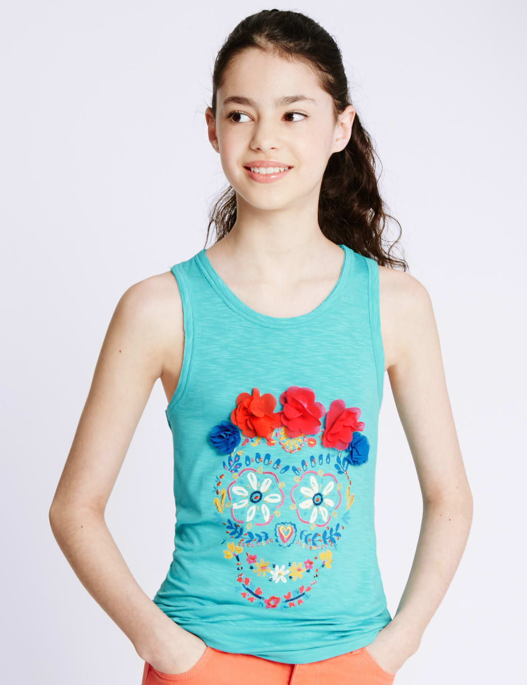 Skull Vest Top (5-14 Years) 1 of 3