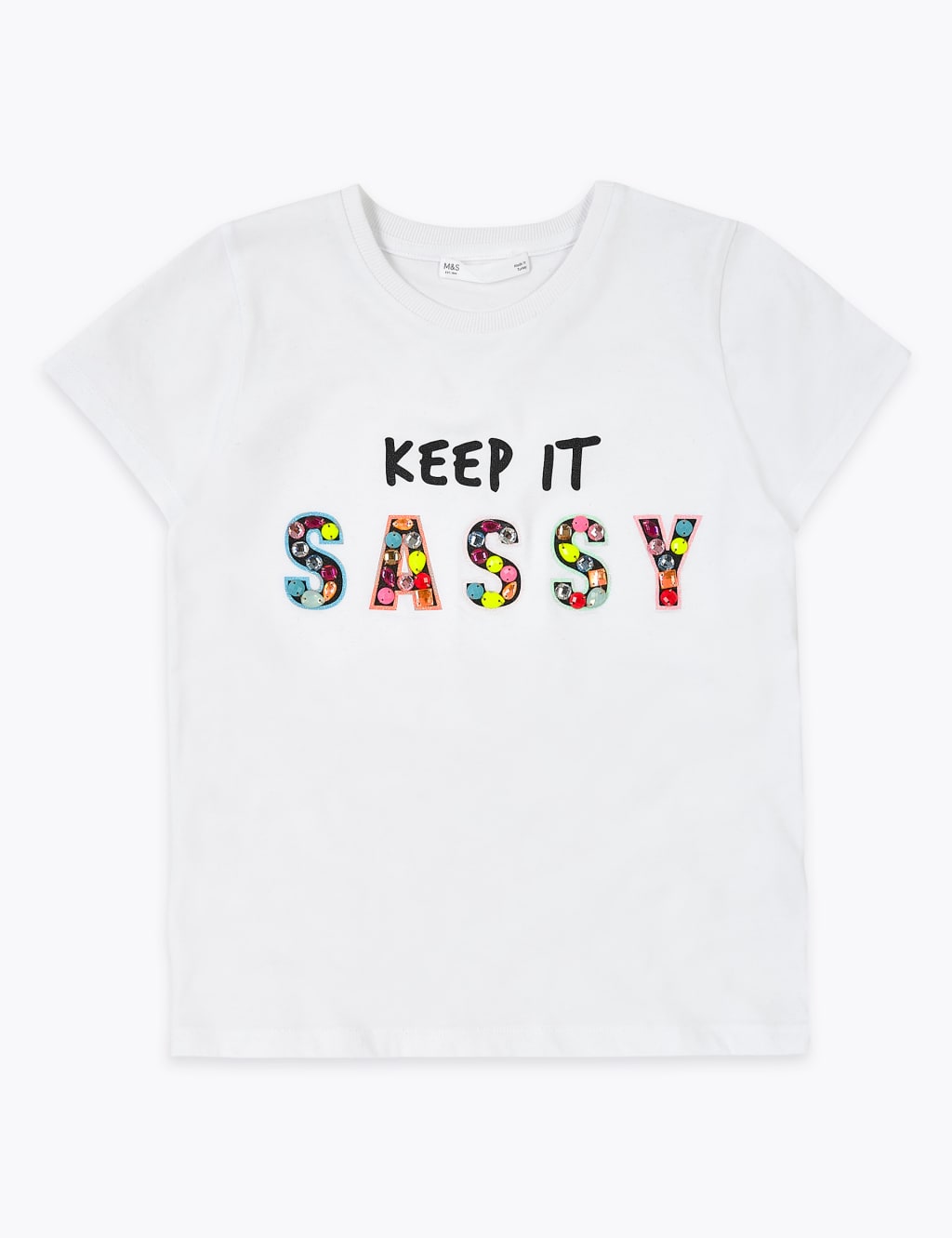 Pure Cotton Gem Sassy Slogan T-Shirt (6-16 Yrs) 2 of 5