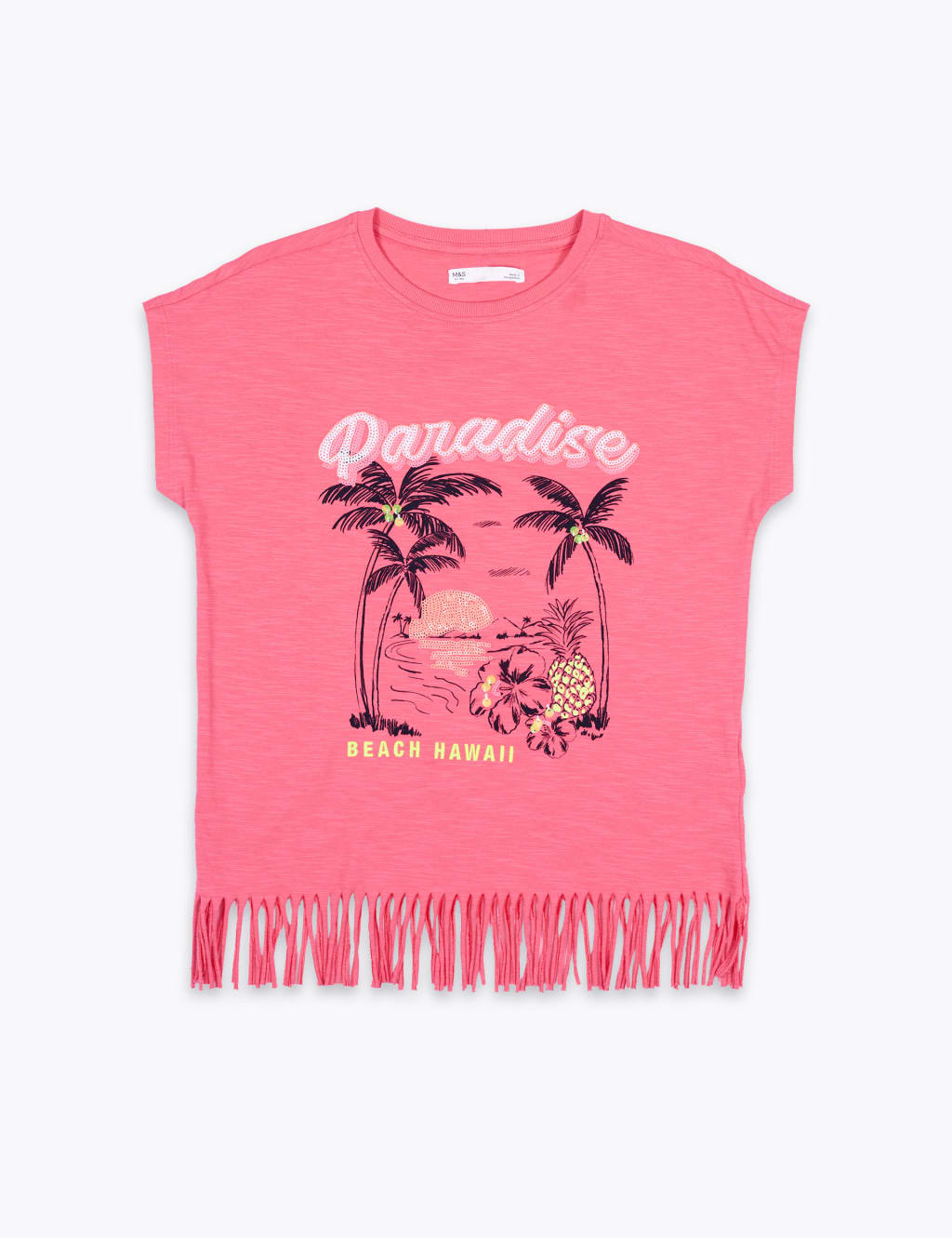 Pure Cotton Paradise Tassel T-Shirt (6-16 Yrs) 2 of 3