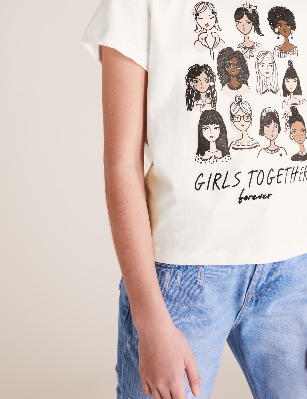 Pure Cotton Girls Together T-shirt (6-14 Yrs) 3 of 4