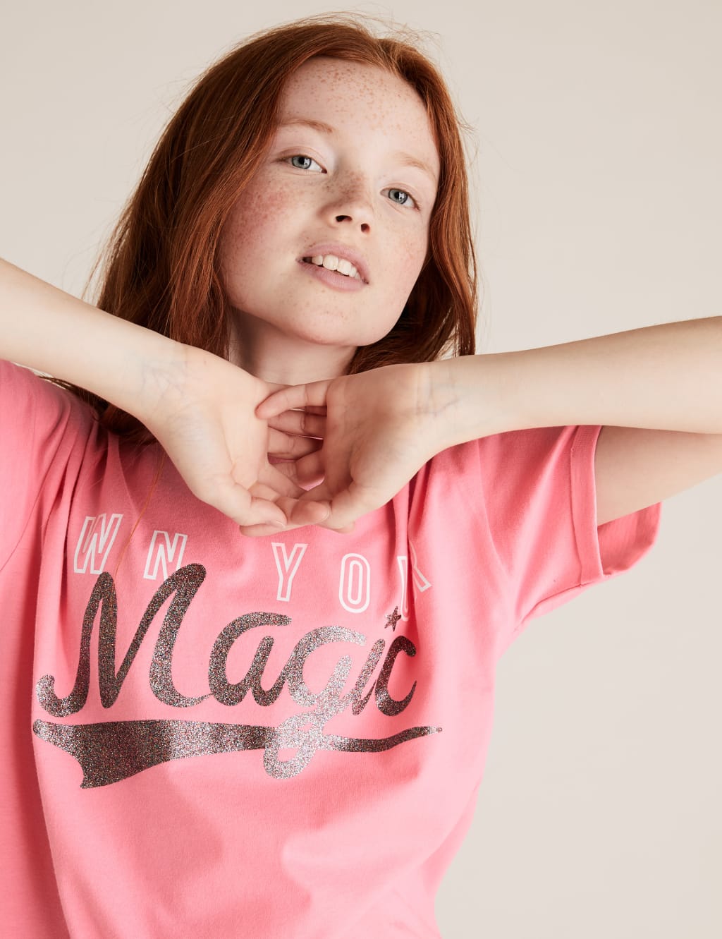 Pure Cotton Glitter Magic T-Shirt (6-16 Yrs) 3 of 4