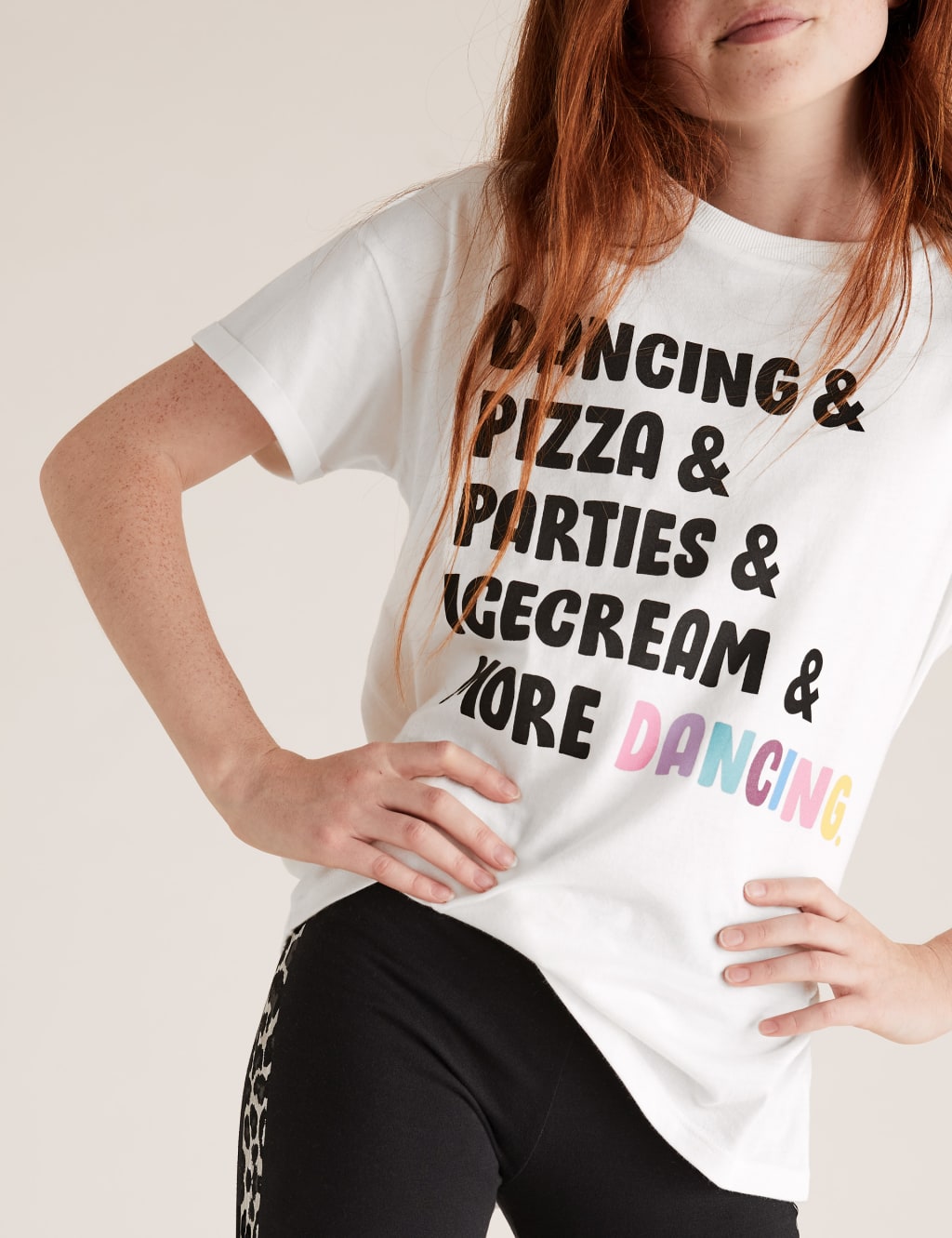 Dancing Slogan T-Shirt (6-16 Yrs) 3 of 4