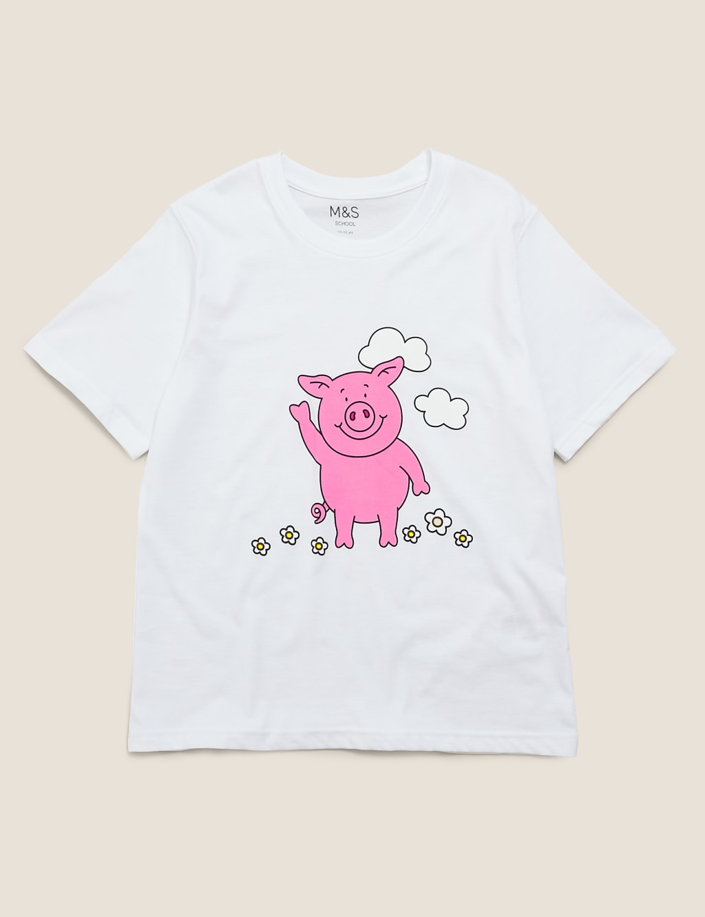 Pure Cotton Percy Pig T-Shirt (2-16 Yrs) 1 of 5