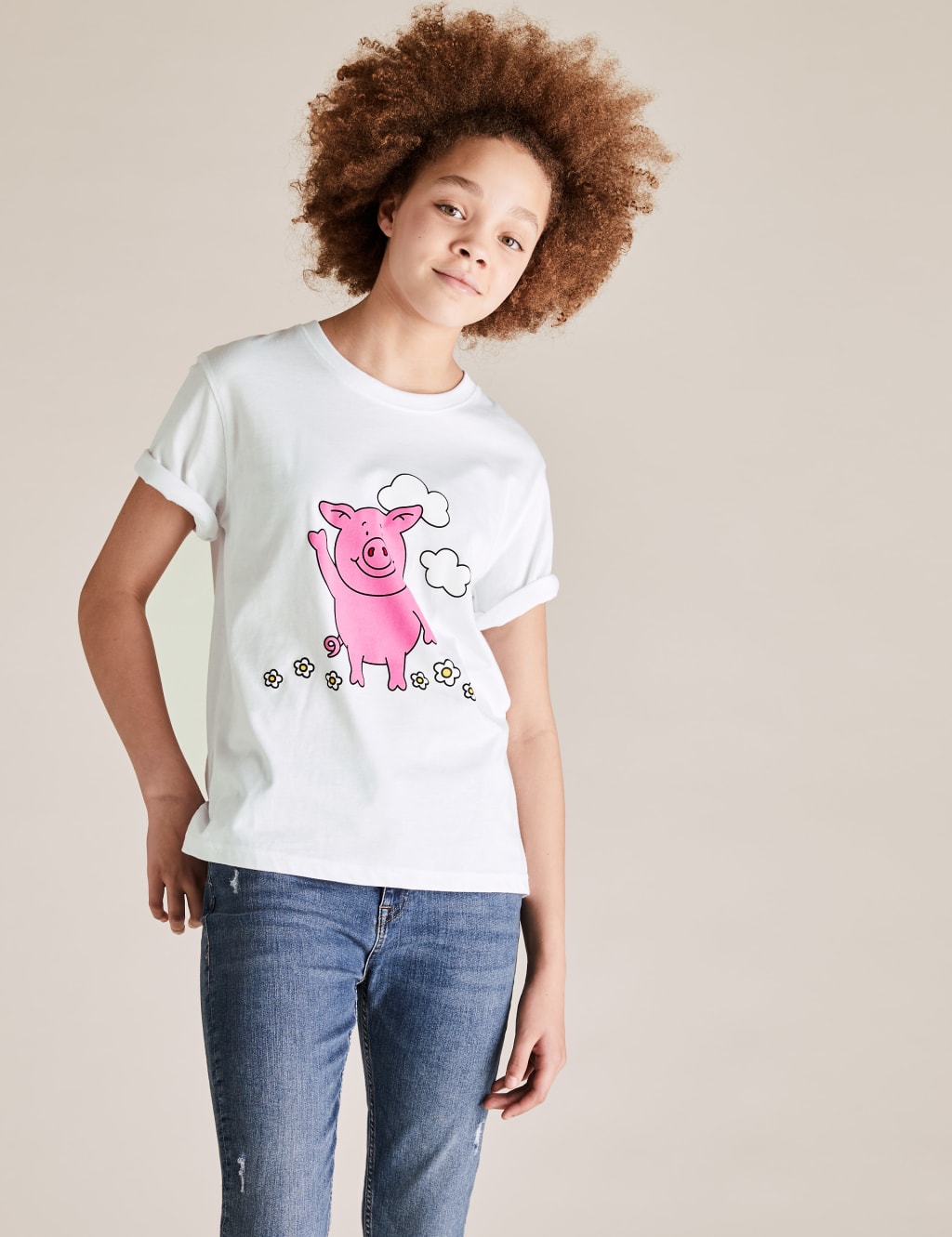 Pure Cotton Percy Pig T-Shirt (2-16 Yrs) 2 of 5