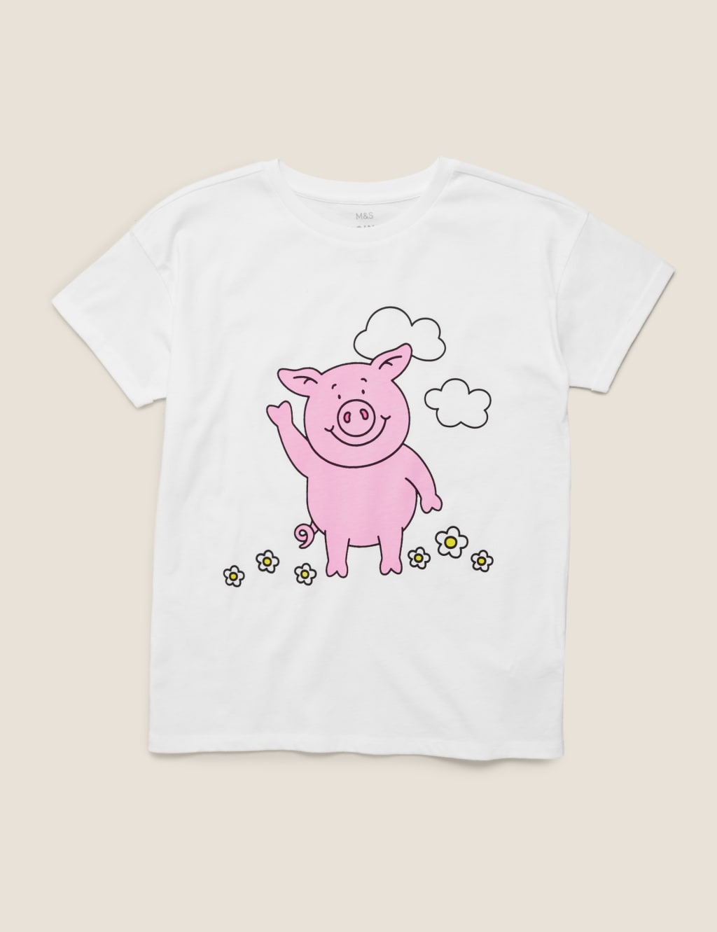 Pure Cotton Percy Pig™ T-Shirt (2-16 Yrs) 1 of 2
