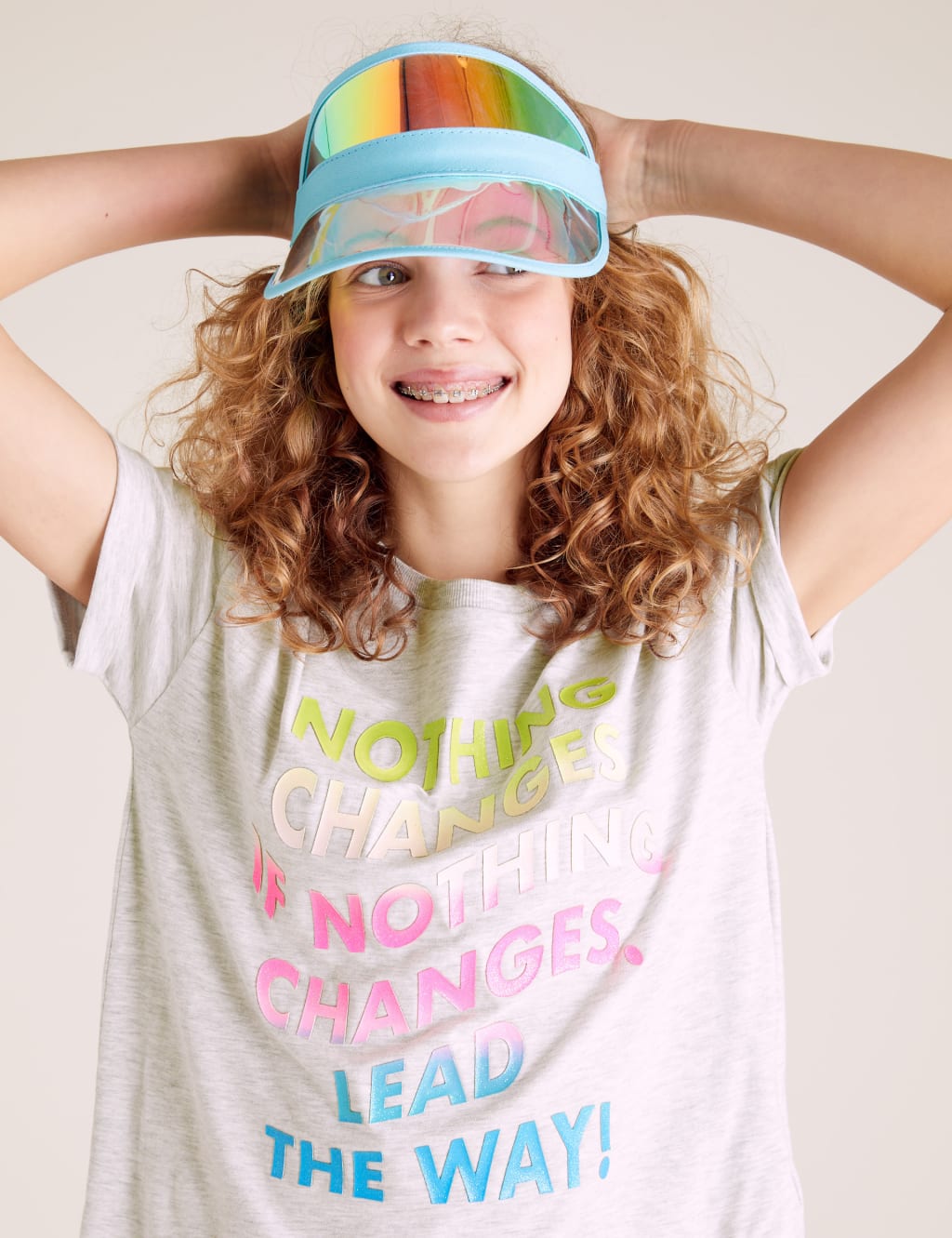 Organic Cotton Lead The Way Slogan T-shirt (6-16 Yrs) 1 of 4