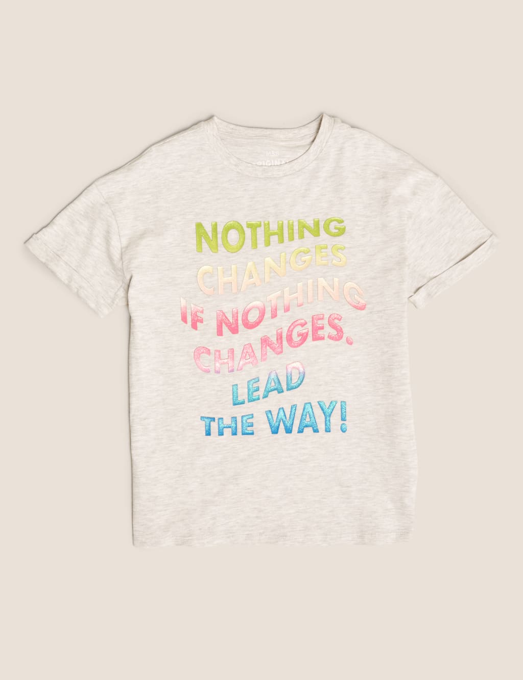 Organic Cotton Lead The Way Slogan T-shirt (6-16 Yrs) 2 of 4