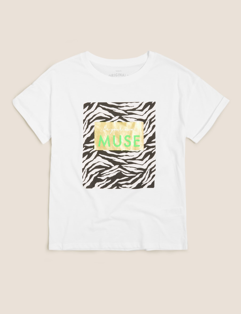 Pure Cotton Animal Muse Slogan T-Shirt (6-16 Yrs) 2 of 4