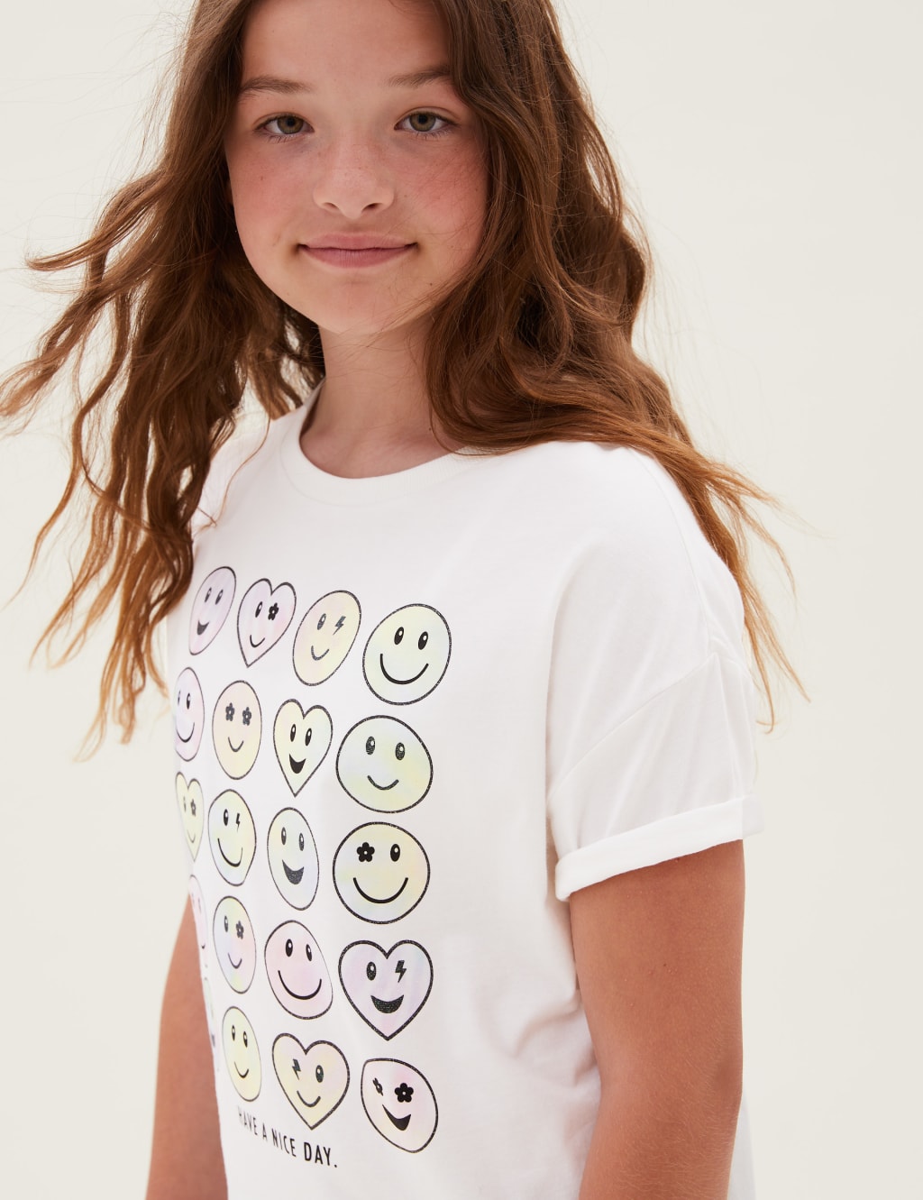 Pure Cotton Tie Dye Smile T-Shirt (6-16 Yrs) 1 of 5