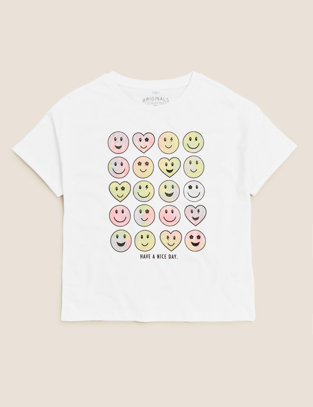Pure Cotton Tie Dye Smile T-Shirt (6-16 Yrs) 2 of 5