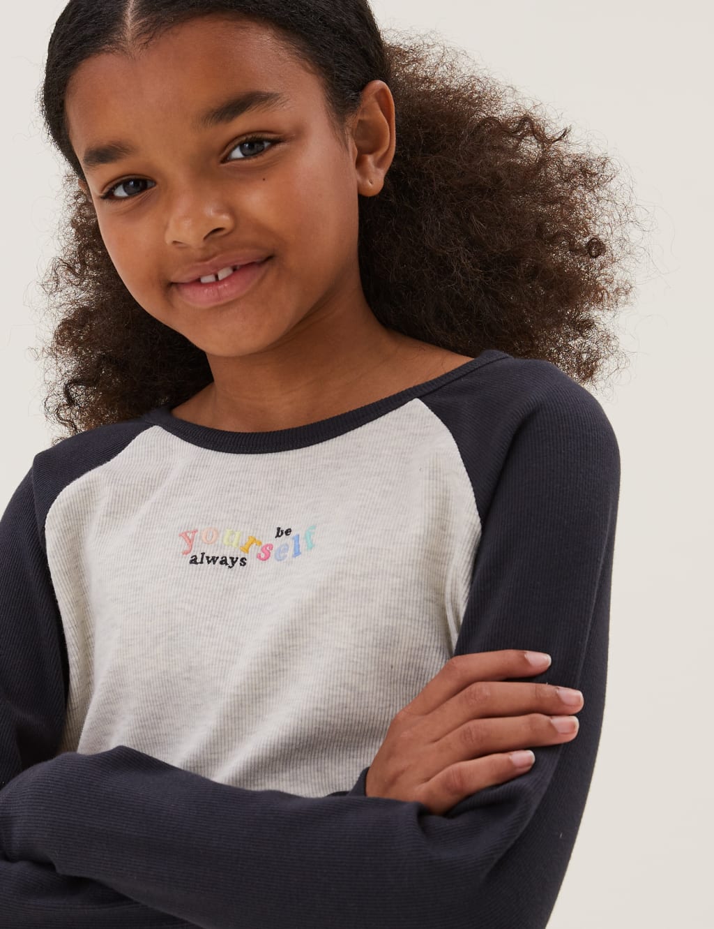 Cotton Be Yourself Slogan Top (6-16 Yrs) 3 of 4