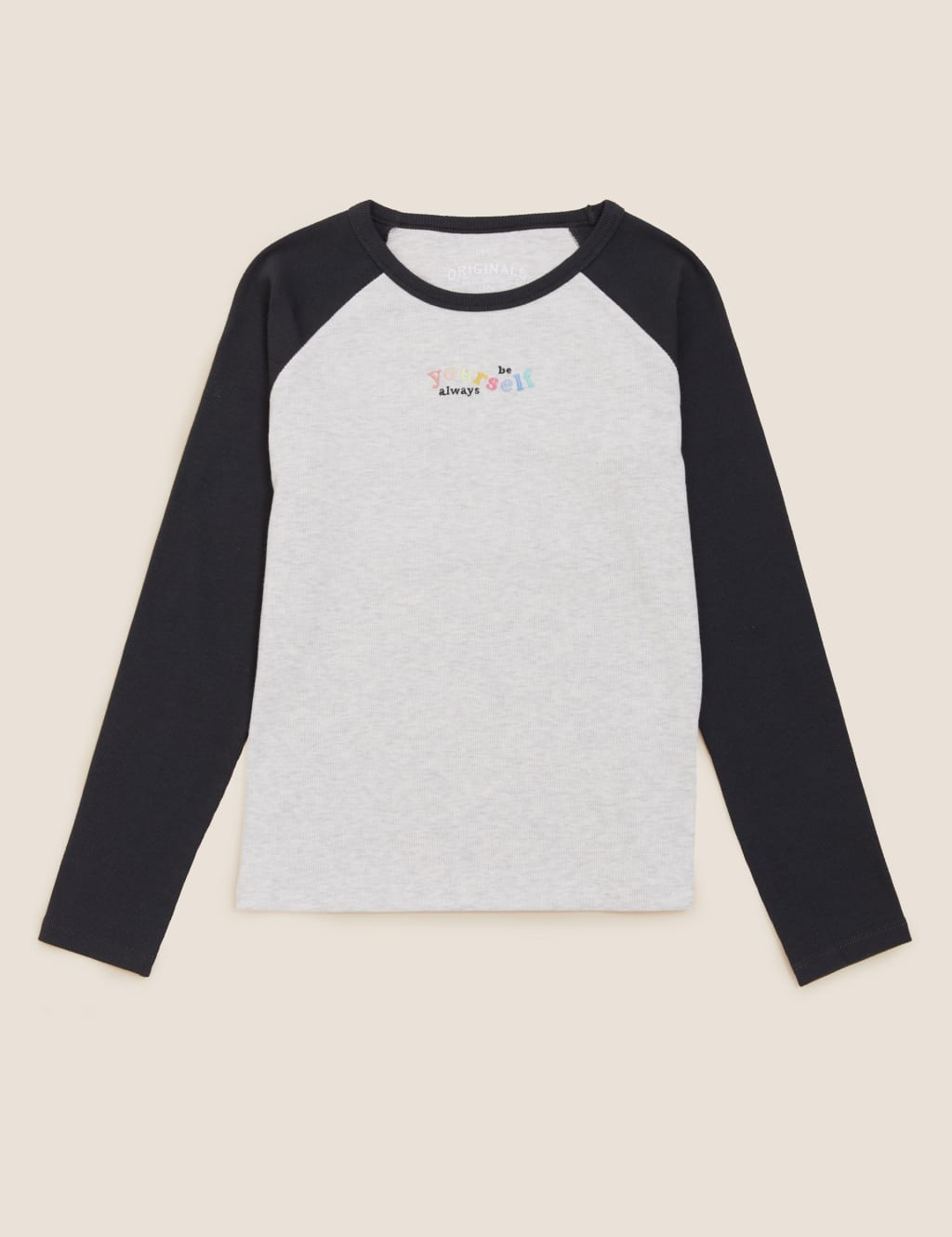 Cotton Be Yourself Slogan Top (6-16 Yrs) 2 of 4