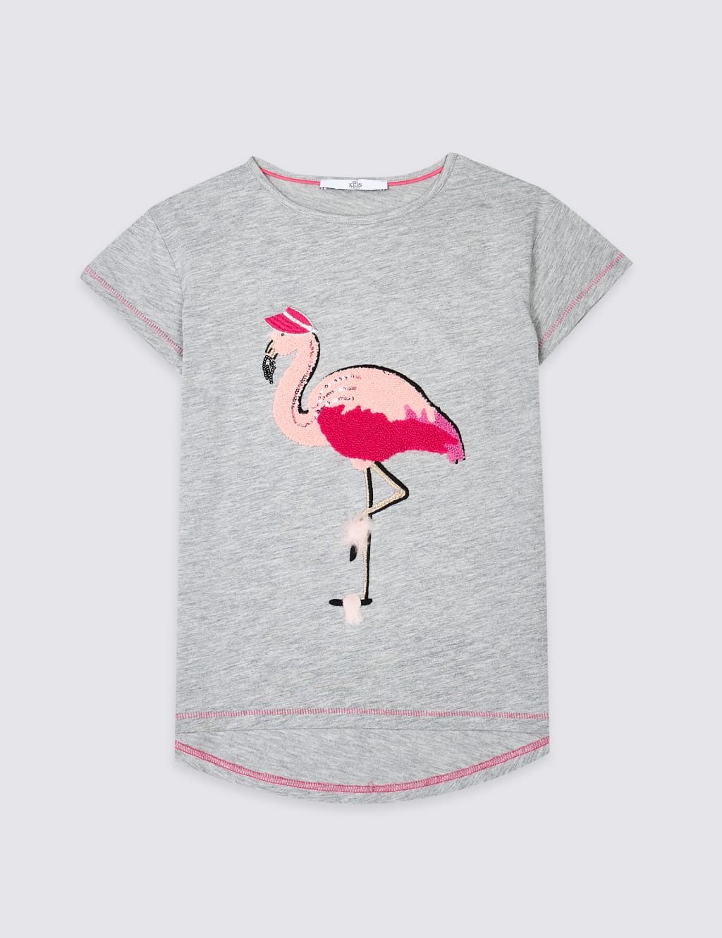 Cotton Rich Flamingo T-Shirt (3-16 years) 2 of 4
