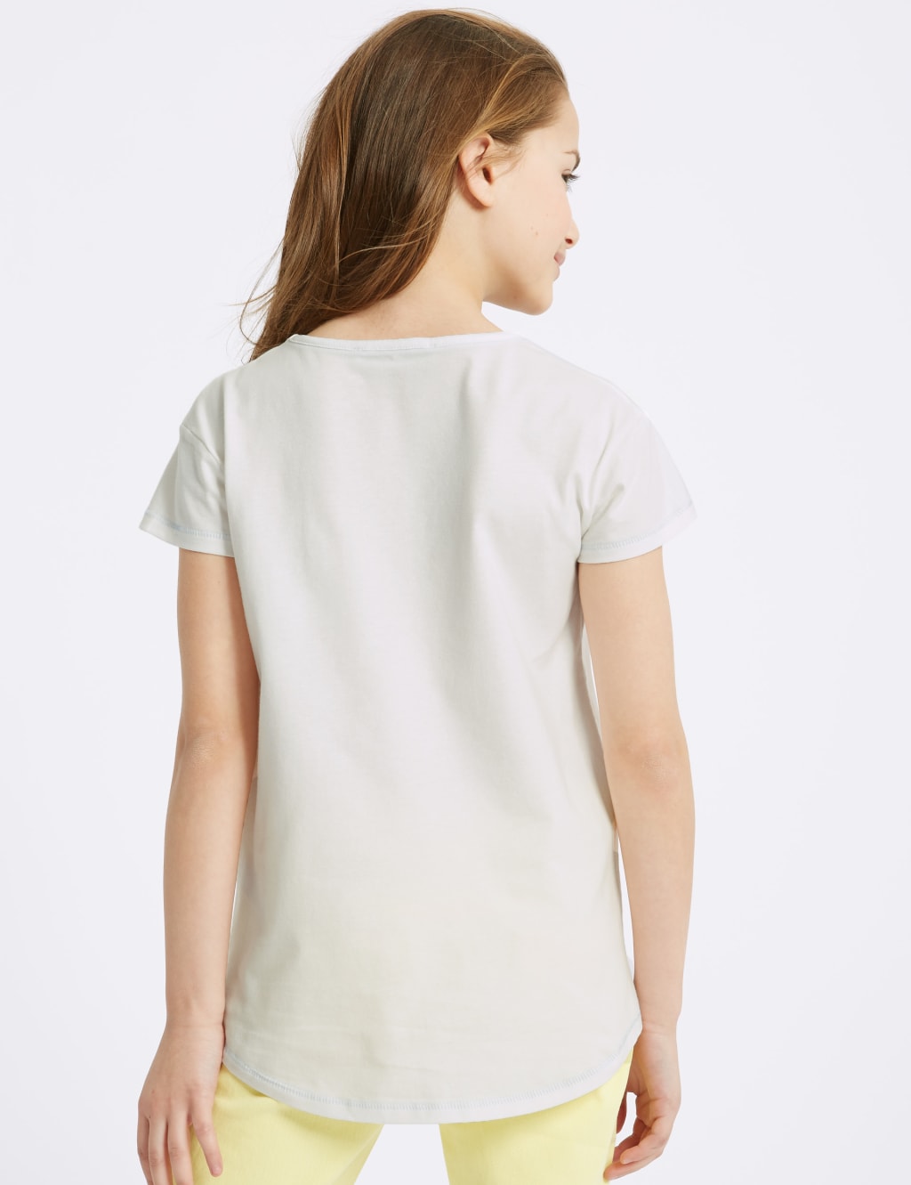 Pure Cotton Fish Sequin Top (3-16 Years) 3 of 4