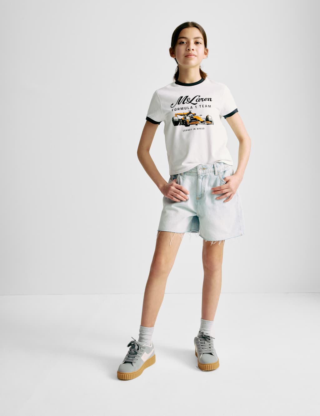Cotton Rich McLaren F1 Team Cropped Top (2-16 Yrs) 3 of 7