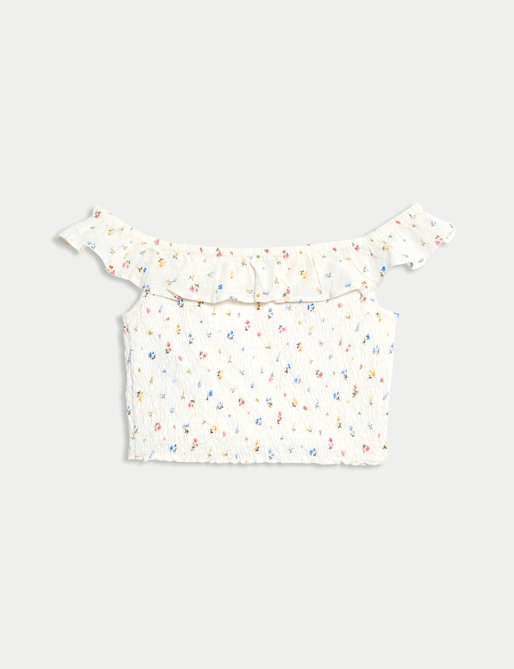 Cotton Rich Frill Bardot Top (6-16 Yrs) 5 of 5