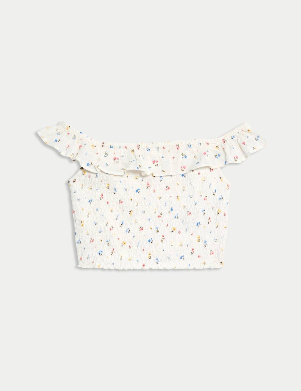 Cotton Rich Frill Bardot Top (6-16 Yrs) 2 of 5