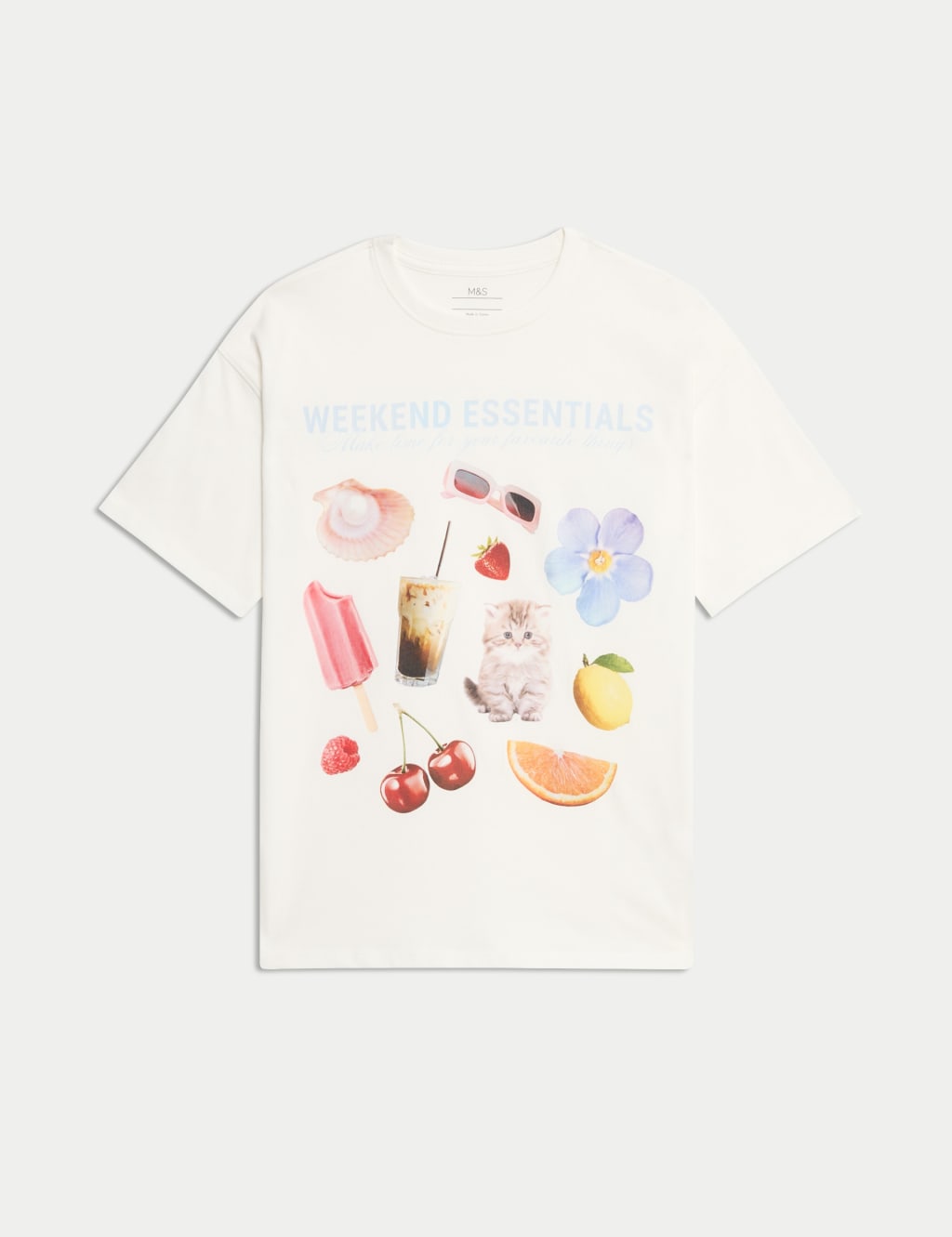 Pure Cotton Weekend Essentials T-Shirt (6-16 Yrs) 2 of 6