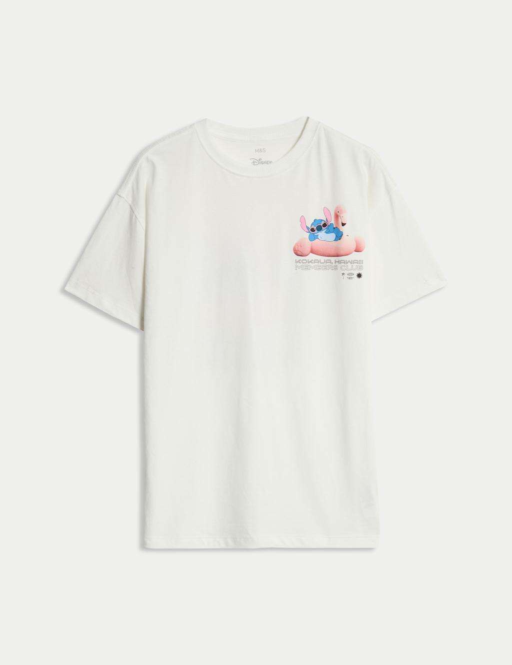 Pure Cotton Lilo & Stitch™ T-Shirt (6-16 Yrs) 2 of 8