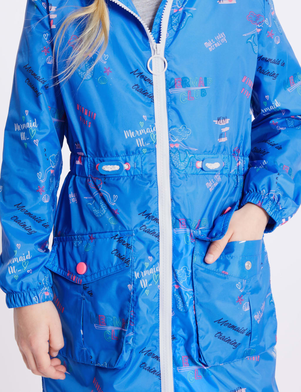 Girls mermaid raincoat top