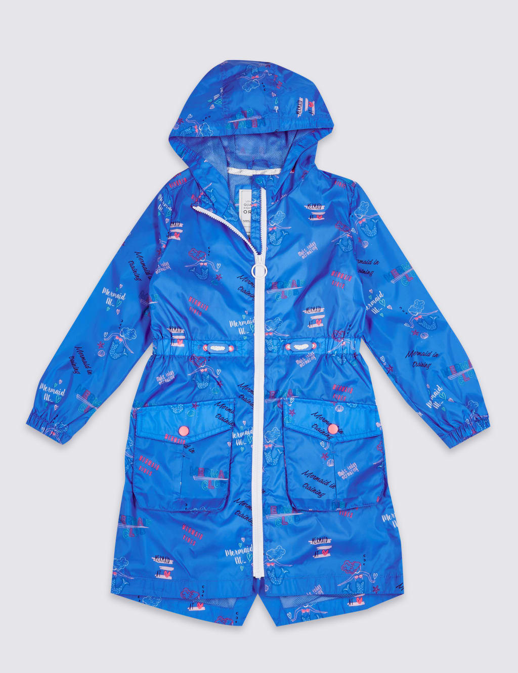 Mermaid Print Raincoat (3-16 Years) 2 of 6