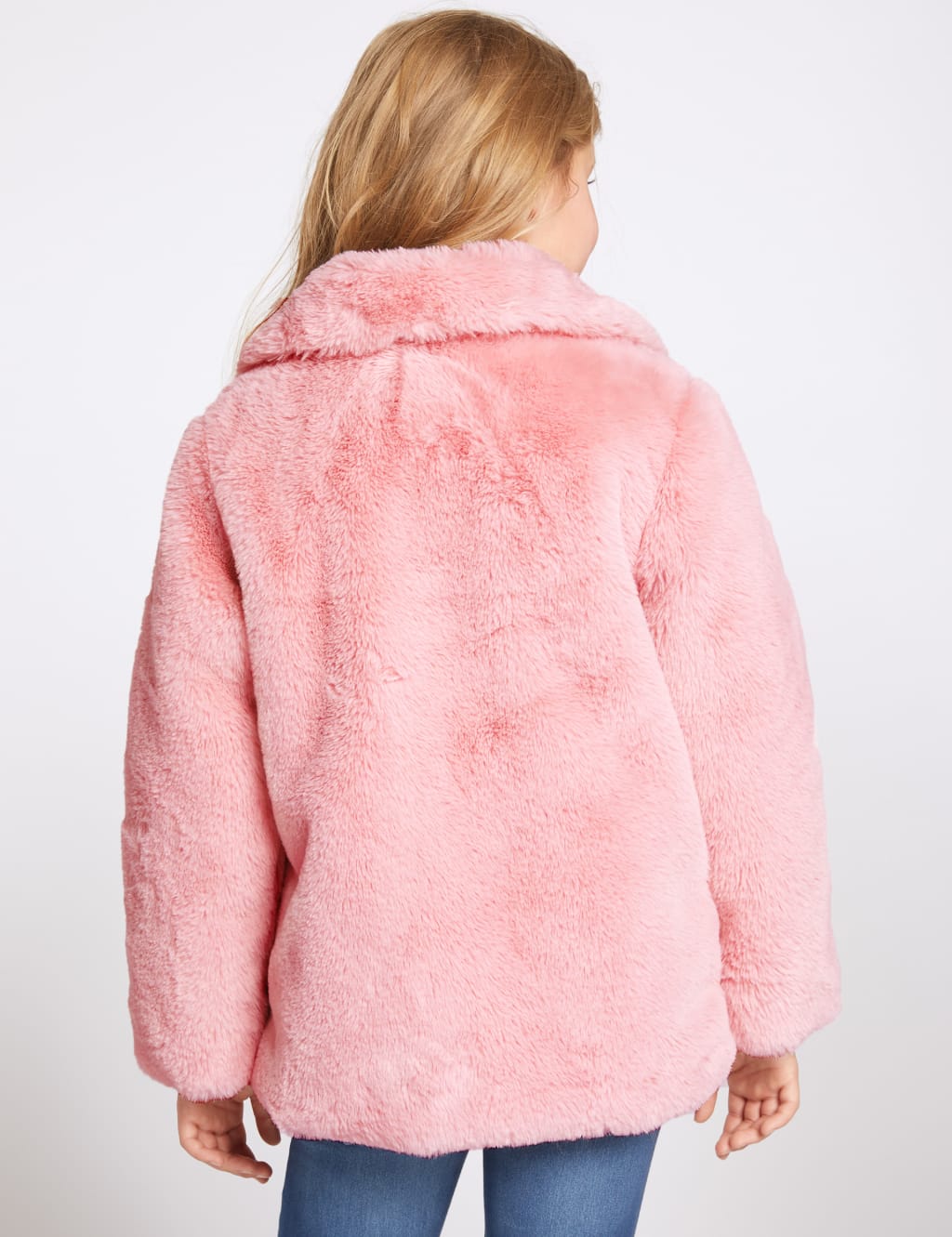 Marks and spencer pink fur coat store