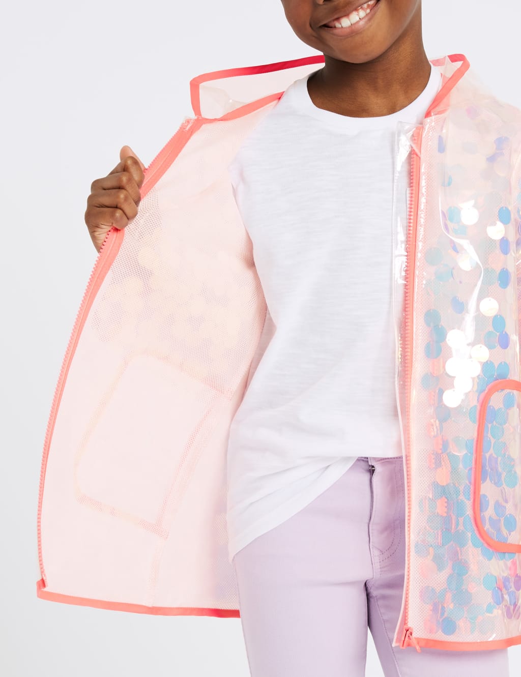 Girls sequin raincoat hotsell