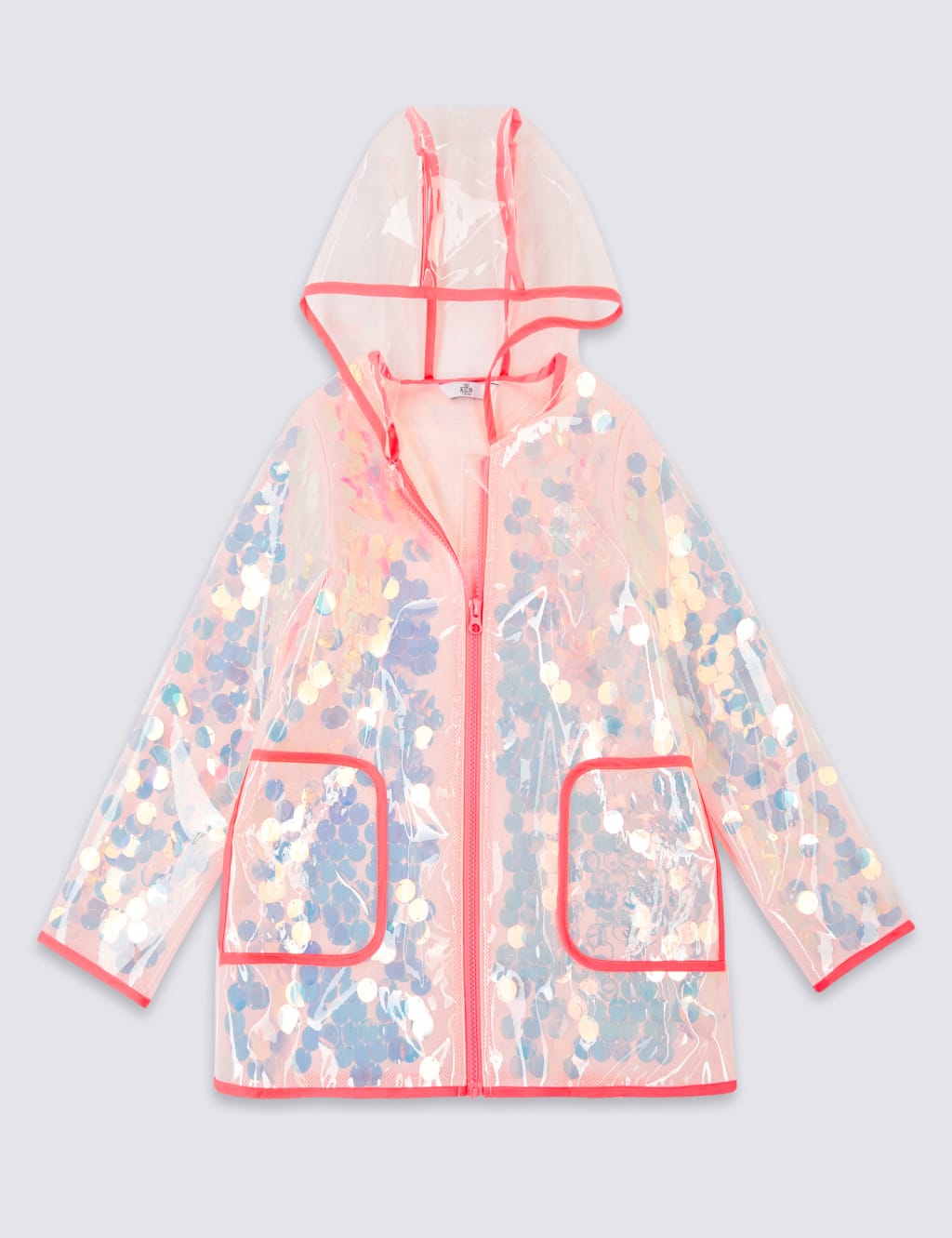 Clear sequin raincoat store
