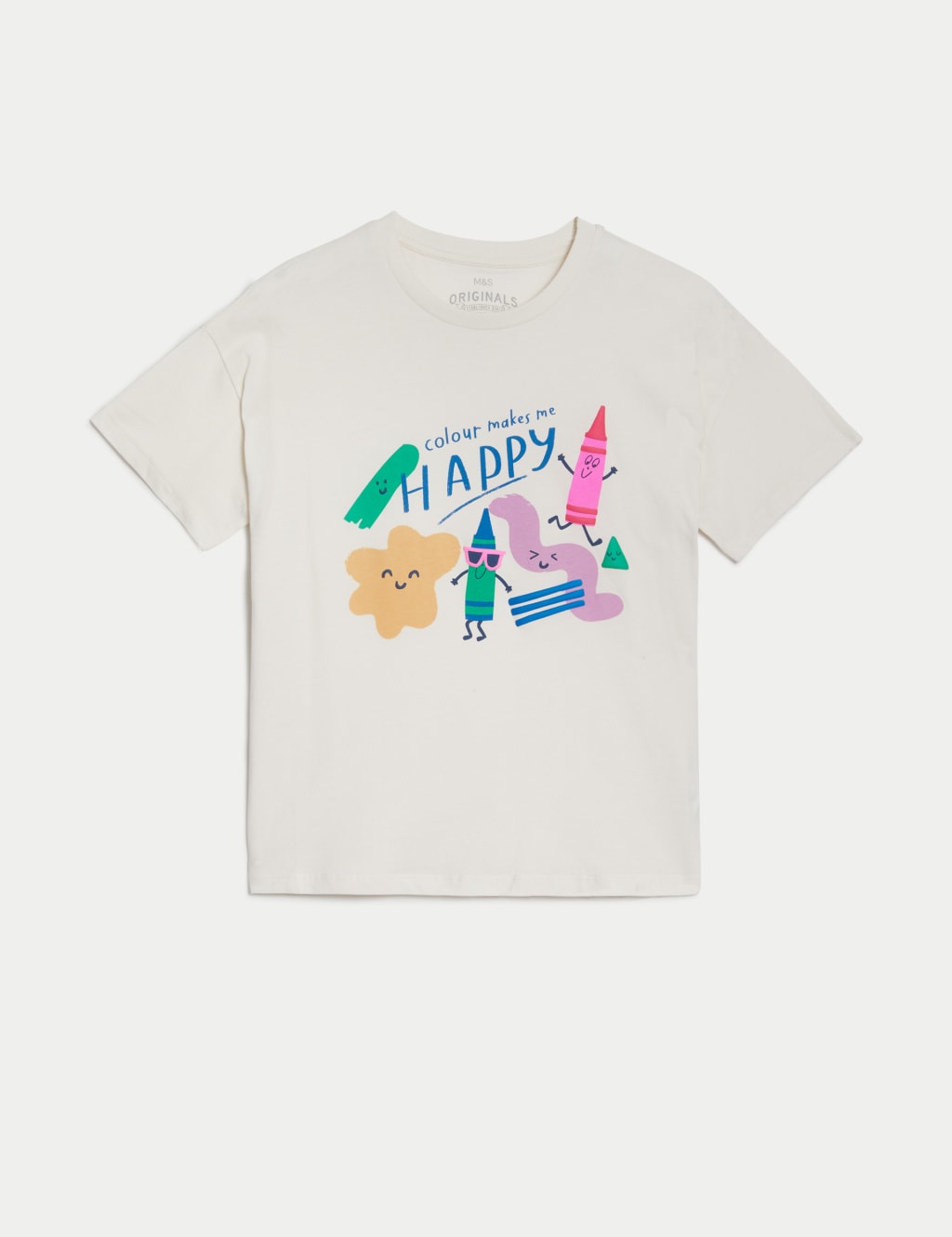 Pure Cotton Colour Graphic T-Shirt (6-16 Yrs) 2 of 4
