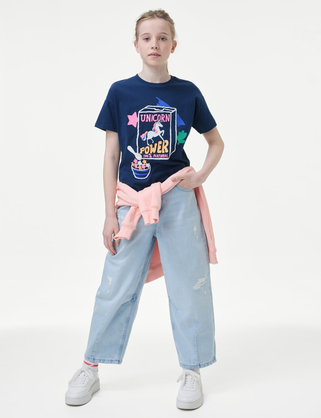 Pure Cotton Unicorn T-Shirt (6-16 Yrs) 1 of 4