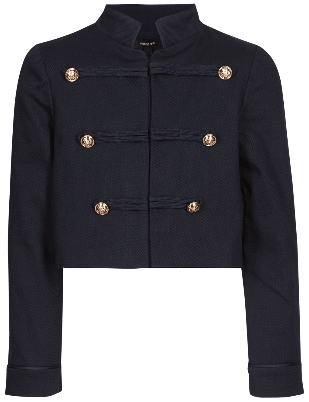 Cotton Military Jacket with Stretch 3 16 Years Autograph M S