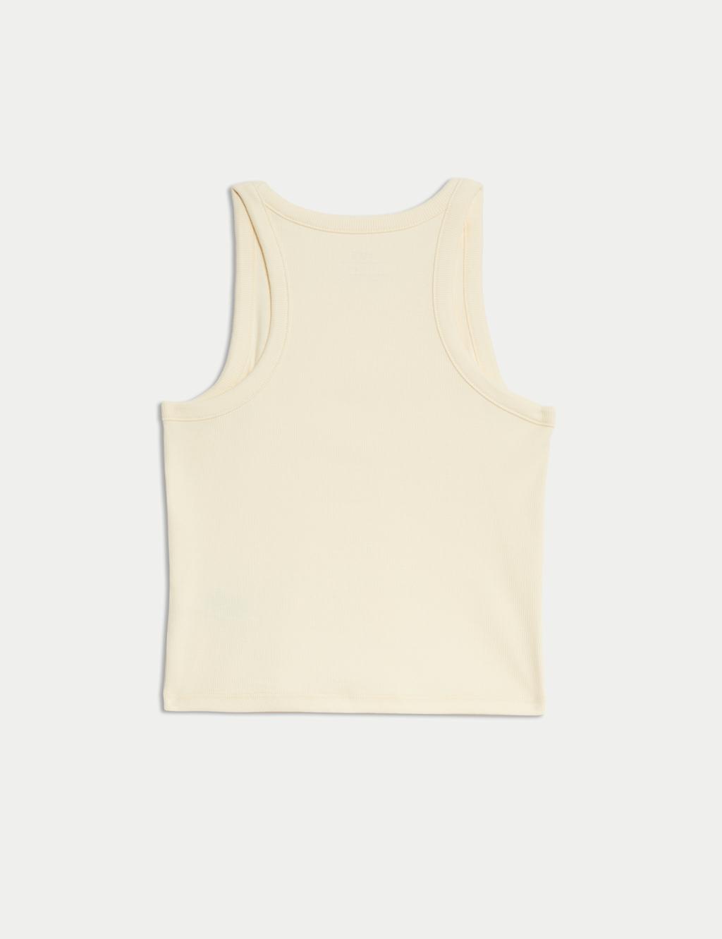 Cotton Rich Ribbed Vest (2-16 Yrs) 5 of 5