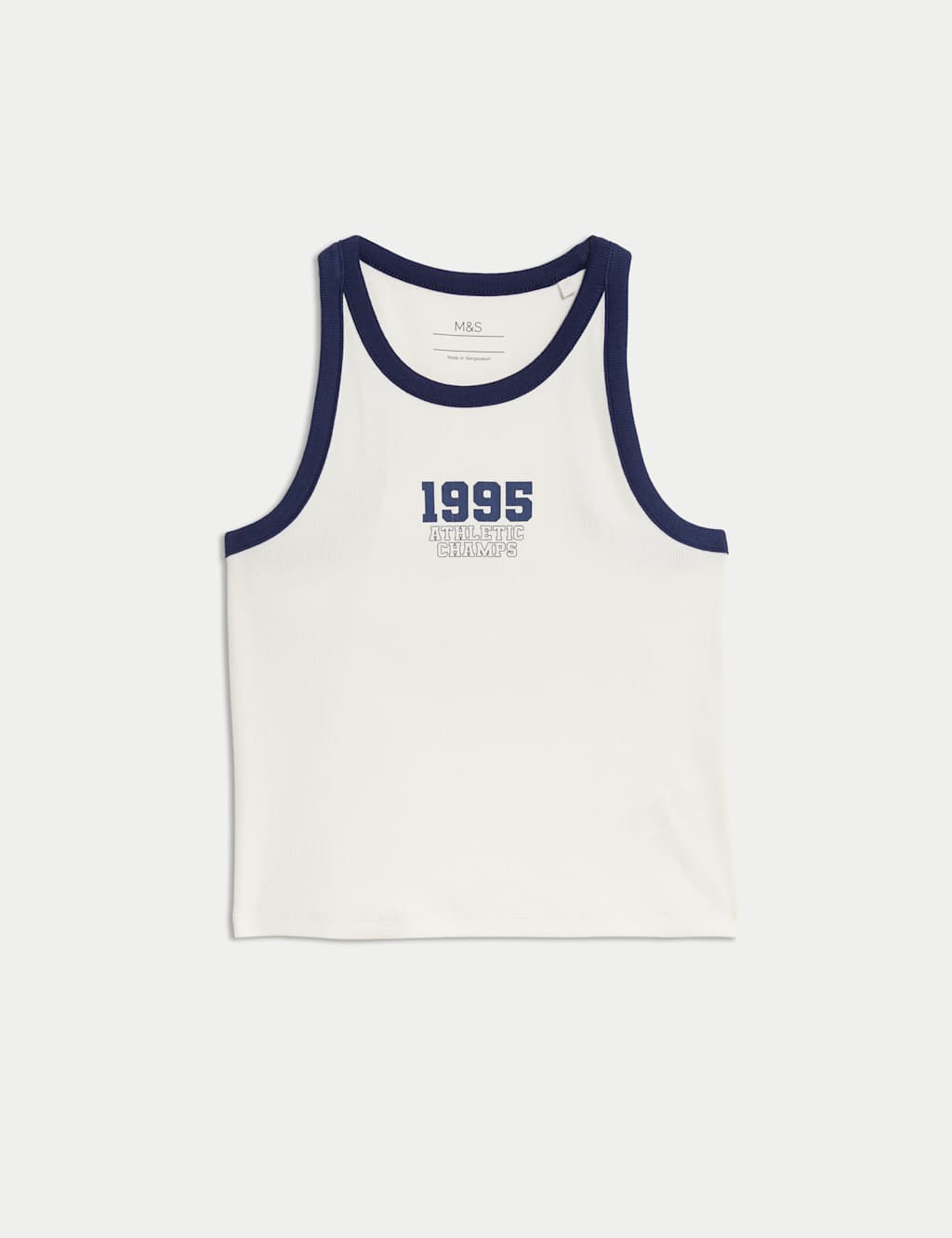 Cotton Rich Ribbed Vest (2-16 Yrs) 2 of 5