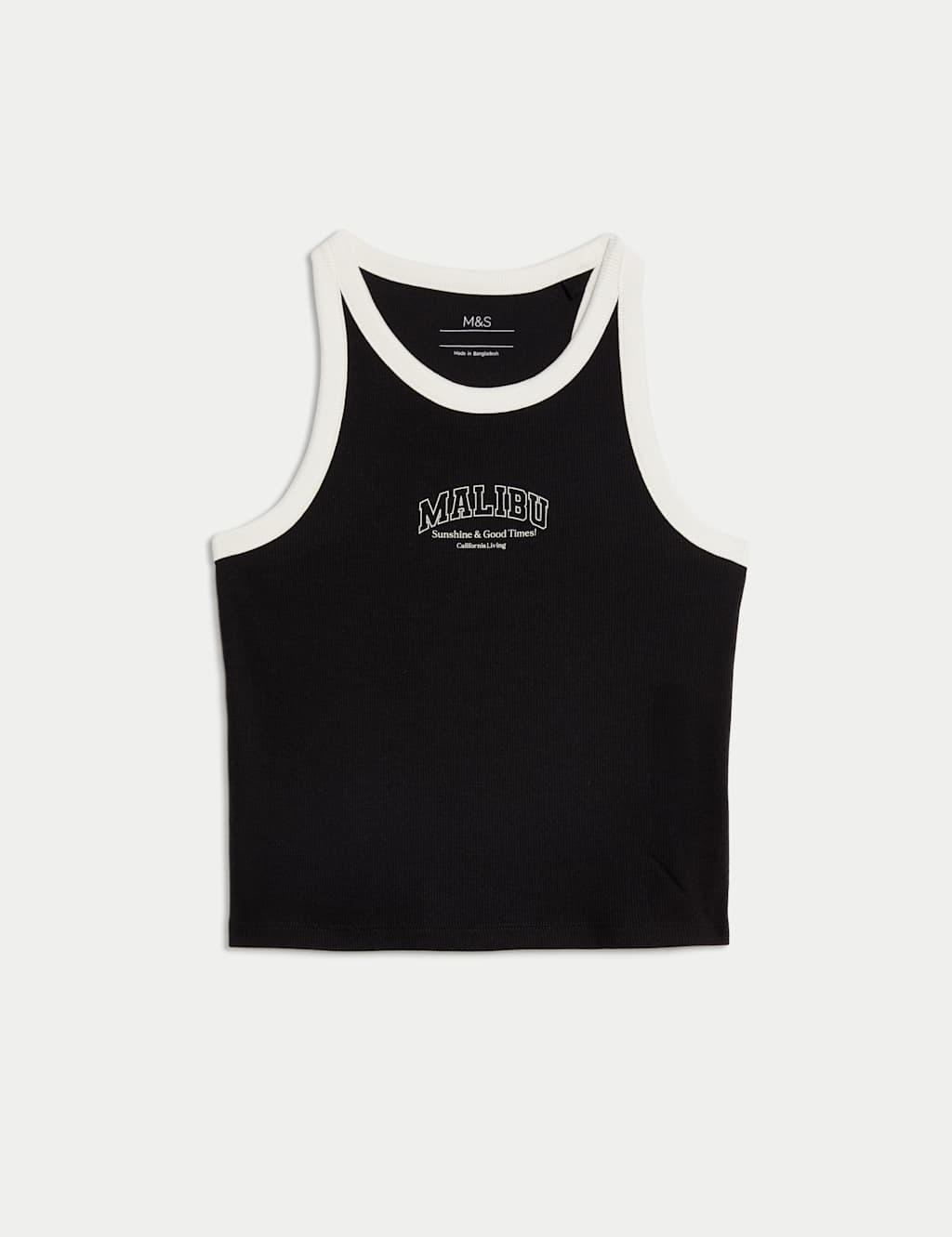Cotton Rich Ribbed Vest (2-16 Yrs) 2 of 5