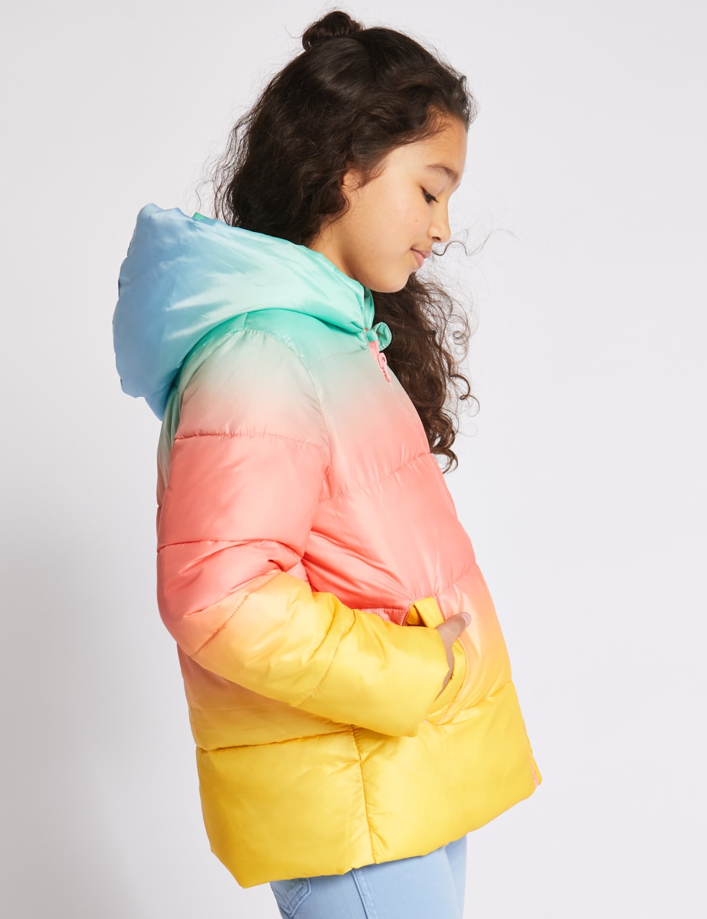 Ombre Padded Coat 3 16 Years M S