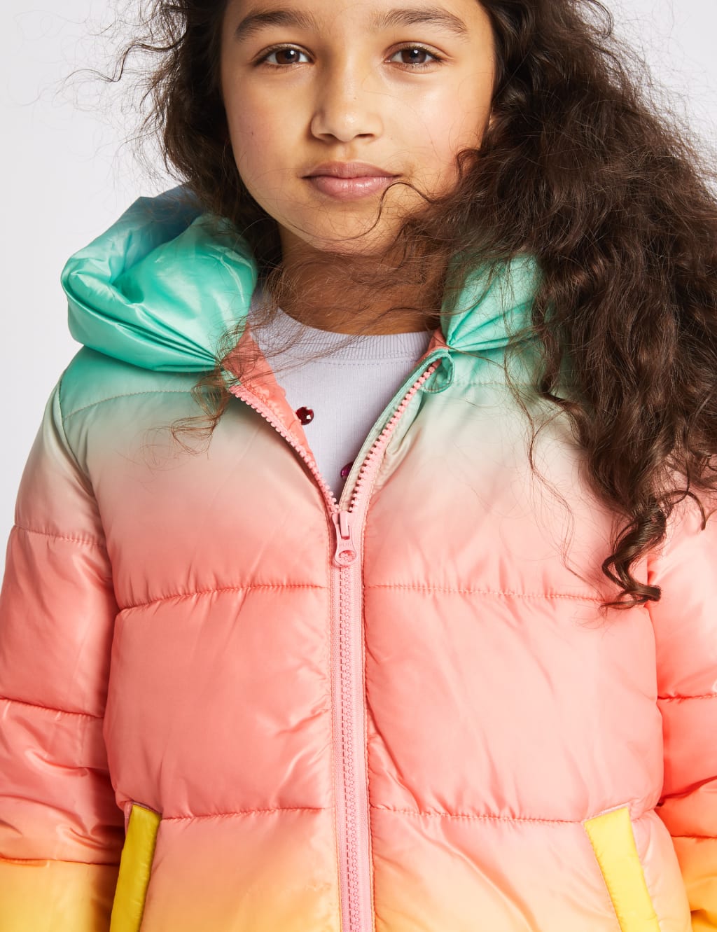 Ombre Padded Coat 3 16 Years M S