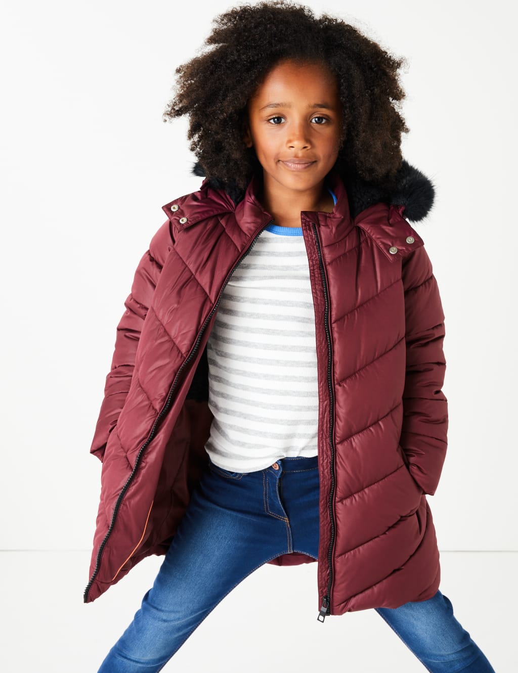 Warm padded coat on sale
