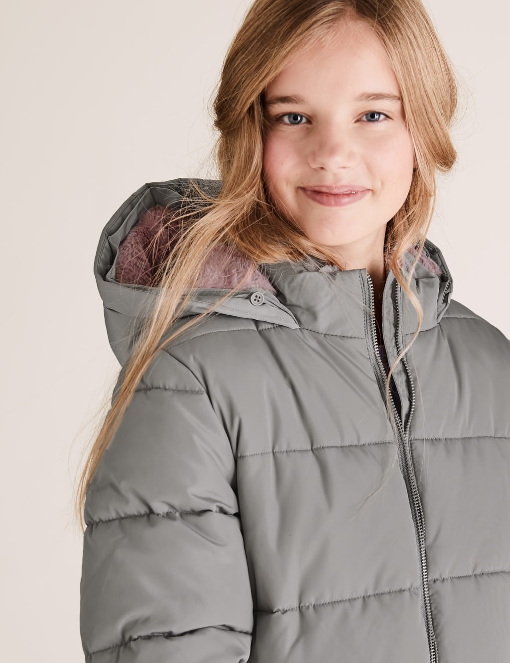 Stormwear™ Hooded Long Padded Coat (6-16 Yrs) 7 of 7